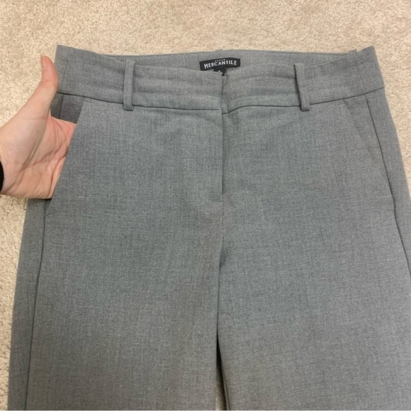 J. Crew gray mercantile pants Sz 6 - Picture 2 of 11